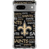 NFL New Orleans Saints Black Blast Google Pixel 7a Clear Case